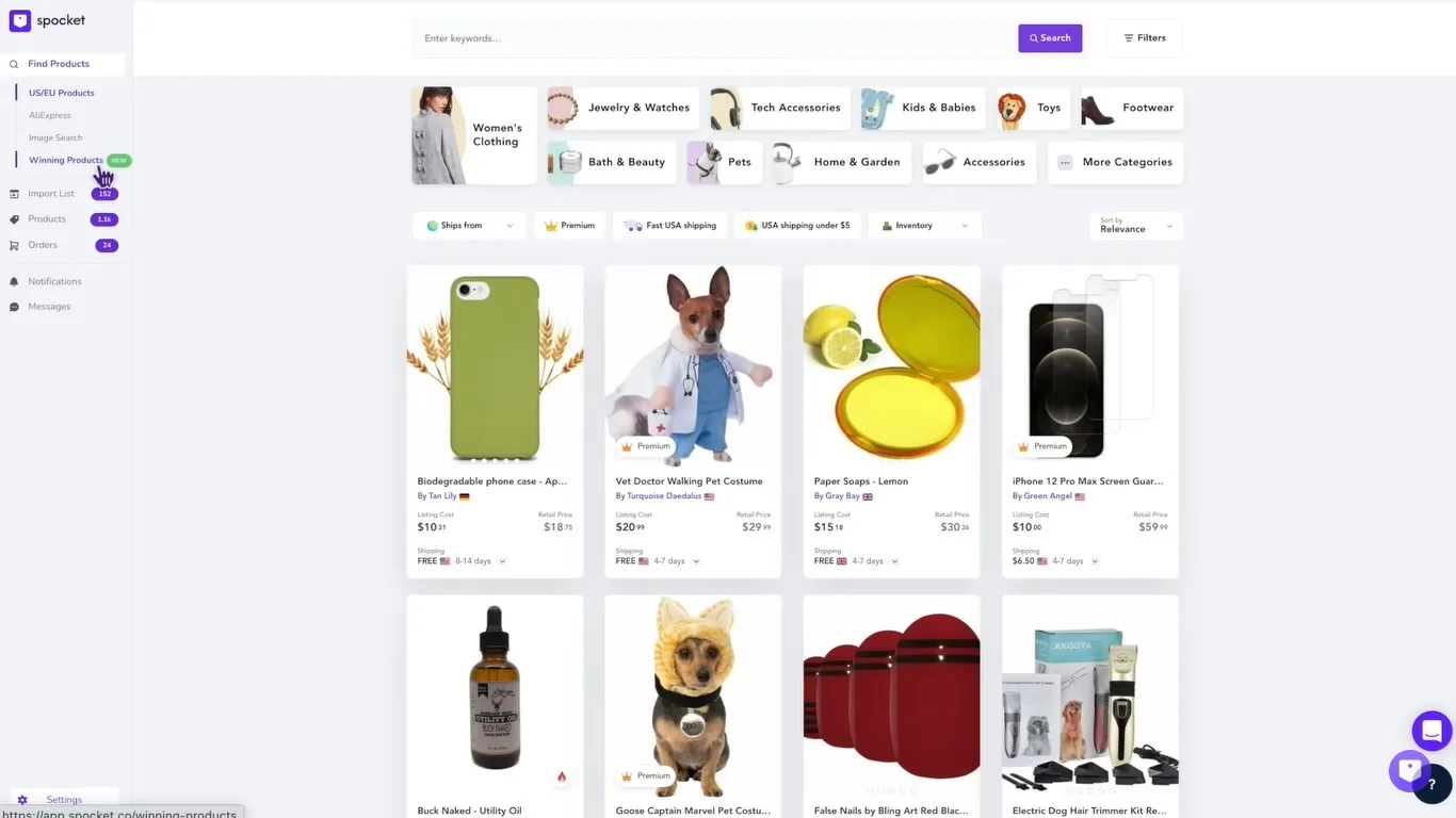 Select and add products from Indian and international suppliers